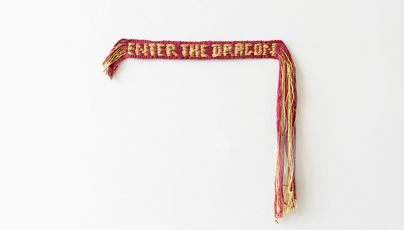 Backtrap weaving double pick up with handspun yarn dyed with goldenrod and sappandwood.