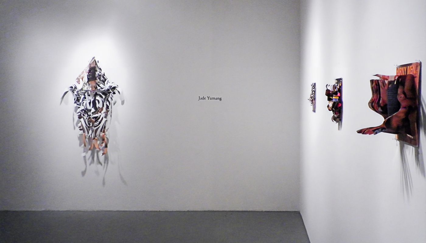 Installation of papercuts at Hunter College